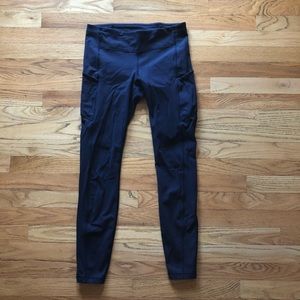 SALE Lululemon Leggings Side Pocket Size 8 Navy